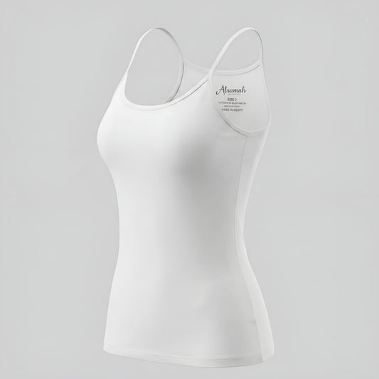 96% Cotton 4% Elastane Top Bretelles 4441