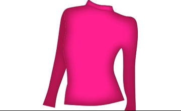 Long Sleeve Body Rollneck Top T3312