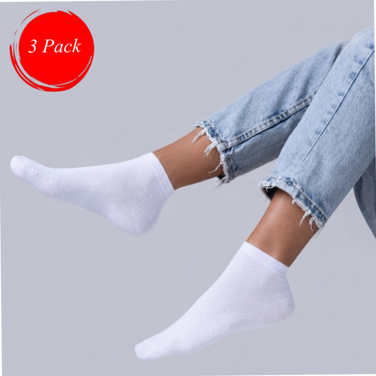 3-Pack Women Ankle Simple, Sport Cotton socks(وسط)