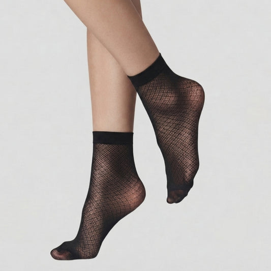 Fashion, rawan Style, Ultra Sheer 20 Den Patterned Socks