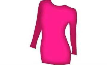 Body Dress Round Neck long sleeved top T3324