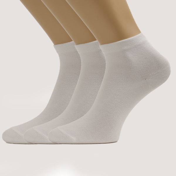 3-Pack Women Ankle Simple, Sport Cotton socks